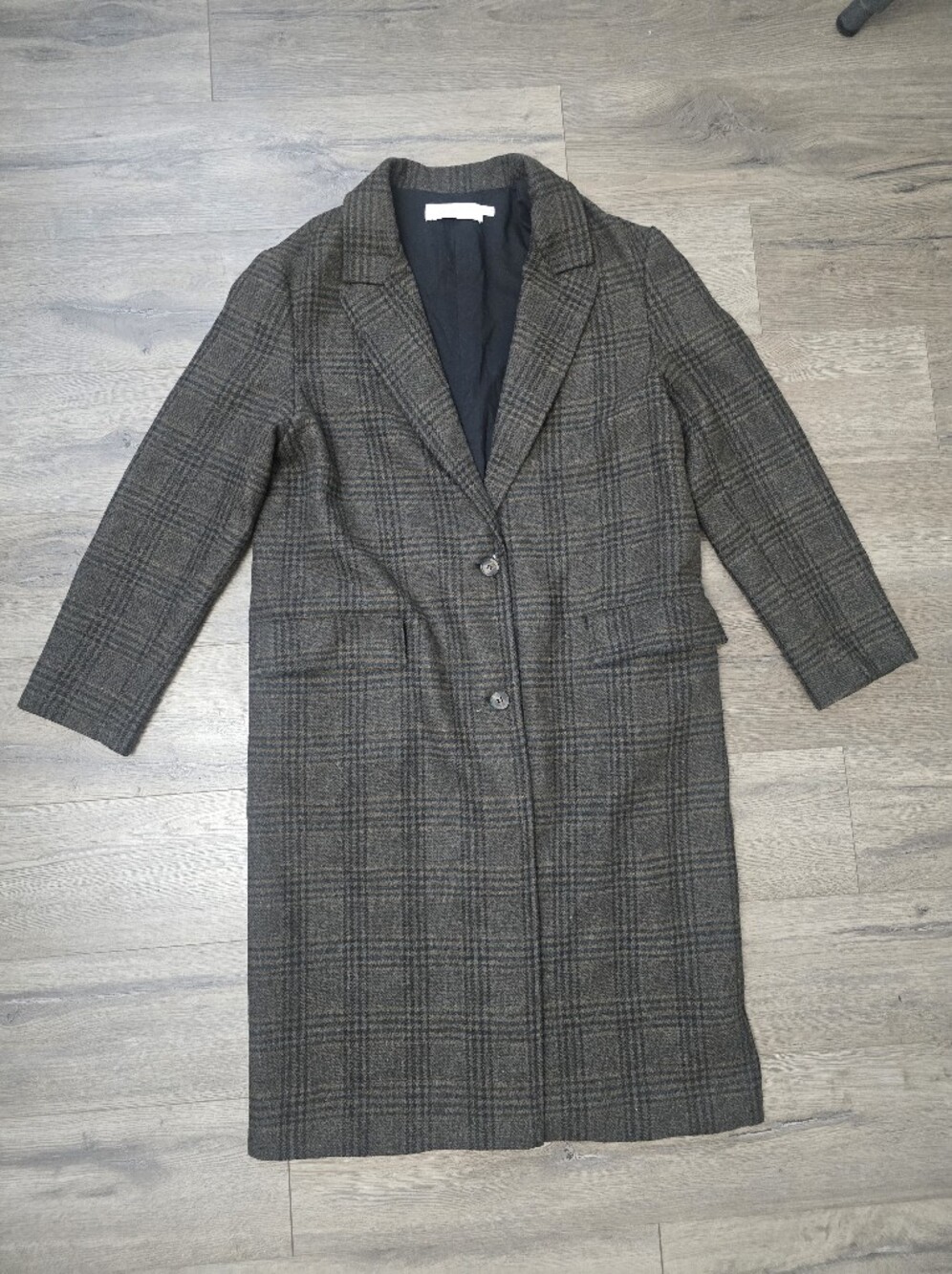 Astr Longline Plaid Overcoat Size Small Preppy Streetwear Plaid Wool Cozy Fall